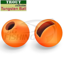 Вольфрамовые головки с вырезом Trout Orange 2.8mm 0.2gr (5шт/уп)