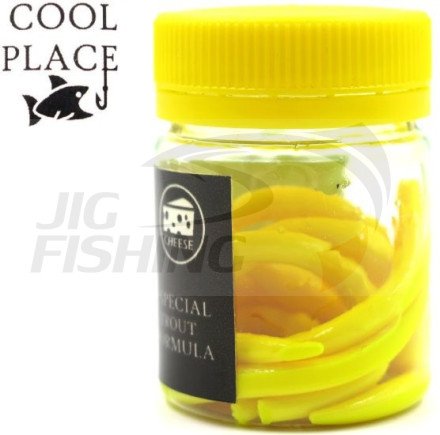 Мягкие приманки Cool Place червь Worm 3&quot; #Yellow