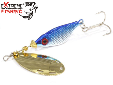 Блесна вертушка Extreme Fishing Obsolute Obsession #2 9gr #15 S/Blue/G