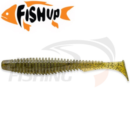 Мягкие приманки FishUp U-Shad 4&quot; #074 Green Pumpkin Seed