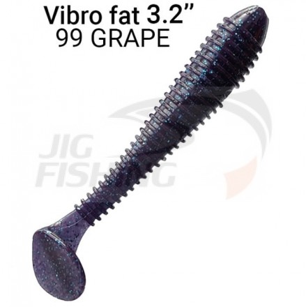 Мягкие приманки Crazy Fish Vibro Fat 3.2&quot; 99 Grape
