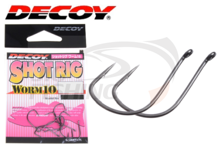 Крючки Decoy Shot Rig Worm 10 #1