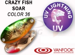 Колеблющиеся блесна Crazy Fish Soar 1.8gr #36