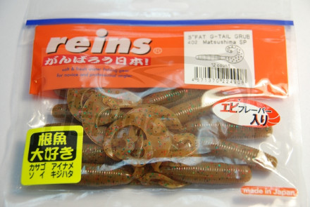 Мягкие приманки Reins Fat G-Tail Grub 3&quot; #402 Matsushima SP