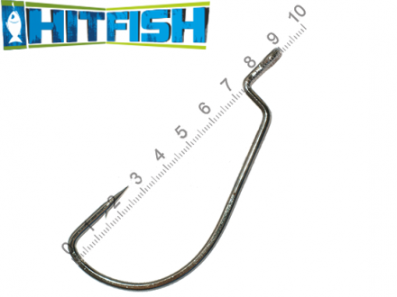 Крючки офсетные HitFish Monster Offset Hook #11/0