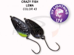 Колеблющиеся блесна Crazy Fish Lema 1.6gr #43