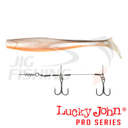 Силиконовые приманки Lucky John Kubira Swim Shad Set 9''+Stinger L #PG18