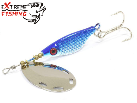 Блесна вертушка Extreme Fishing Obsolute Obsession #2 9gr #16 S/Blue/S