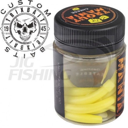 Мягкие приманки Trixbait Trout Mania Skally 2.4&quot; #008 Cheese Cheese