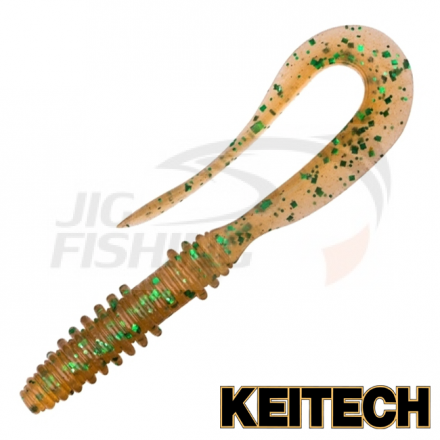 Мягкие приманки Keitech Mad Wag Mini 3.5&quot; #EA02 Peach Green FLK