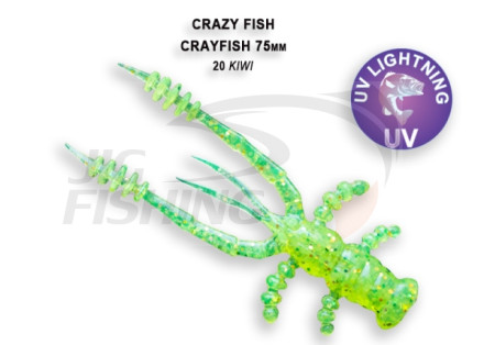 Мягкие приманки Crazy Fish CrayFish 3&quot;  20 Kiwi