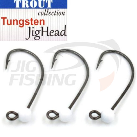 Джиг-головки Trout Tungsten Jig Head MG-3 #6 0.6gr White (3шт/уп)