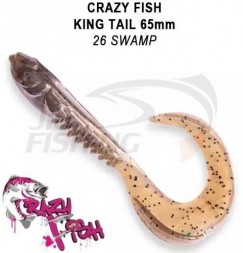 Мягкие приманки Crazy Fish King Tail 2.5&quot; #26 Swamp