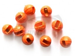 Вольфрамовые головки граненые с вырезом Tungsten Beads Flo Orange