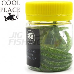Мягкие приманки Cool Place червь Worm 3&quot; #Green FLK