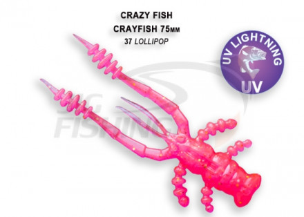 Мягкие приманки Crazy Fish CrayFish 3&quot;  37 Lollipop