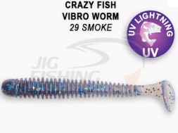 Мягкие приманки Crazy Fish Vibro Worm 2&quot; 29 Smoke