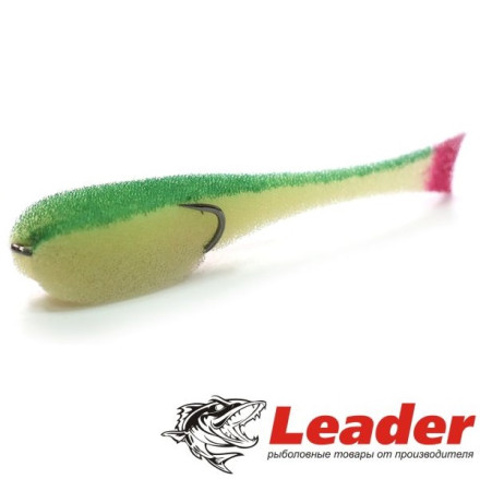 Поролоновые рыбки Leader 95mm #04 White Green