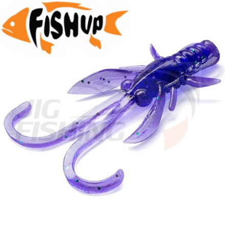 Мягкие приманки FishUp Baffi Fly 1.5&quot; #060 Dark Violet/Peacock &amp; Silver