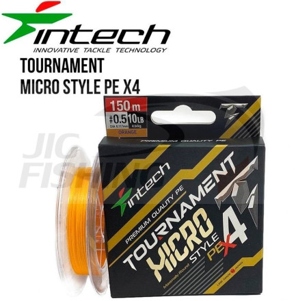 Шнур плетеный Intech Tournament Micro Style PE X4 150m #0.4 0.104mm 8lb 3.63kg