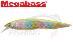 Воблер Megabass Kanata SW 160F #GG Chart Back Rainbow