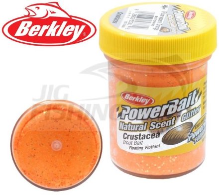 Паста форелевая Berkley Natural Scent Trout Bait 50gr Fluo Orange Crustacea