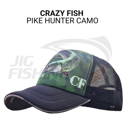 Кепка тракер Crazy Fish Pike Hunter Camo S