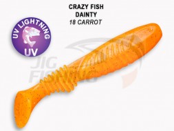 Мягкие приманки Crazy Fish Dainty 3.5&quot;  18 Carrot