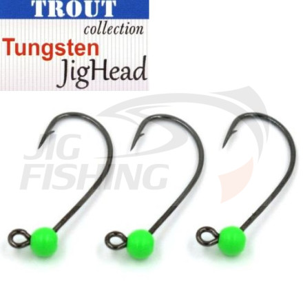 Джиг-головки Trout Tungsten Jig Head MG-3 #6 0.6gr Green (3шт/уп)