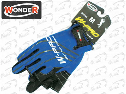 Перчатки Wonder Blue без трех пальцев WG-FGL042 #M