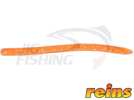 Мягкие приманки Reins Swamp Worm Micro 2.8&quot; #413 Chika Chika Orange