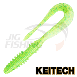 Мягкие приманки Keitech Mad Wag Mini 2.5&quot; #424 Lime Chartreuse