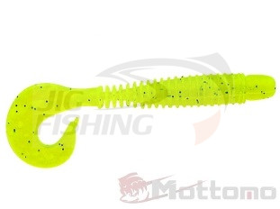 Мягкие приманки Mottomo Longer 3.5&#039;&#039; #Chartreuse Pepper