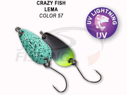 Колеблющиеся блесна Crazy Fish Lema 1.6gr #57