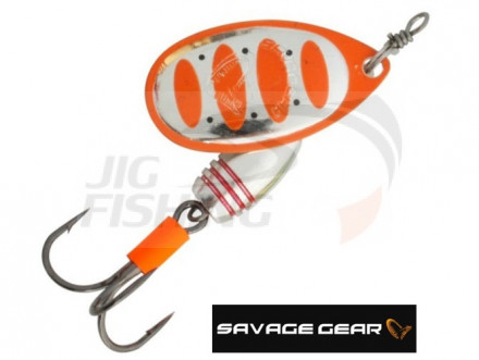 Блесна вращ. Savage Gear Rotex Spinner #4 11gr 04-Fluo Orange Gold