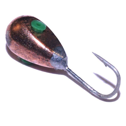 Вольфр. мормышки Капля с трубочкой d3.4 0.54гр медь (5шт/уп)