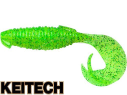 Мягкие приманки Keitech Flapper Grub 4&quot; #424 Lime Chartreuse