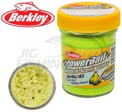 Паста форелевая Berkley Natural Scent Trout Bait 50gr Garlic Glitter SunYellow