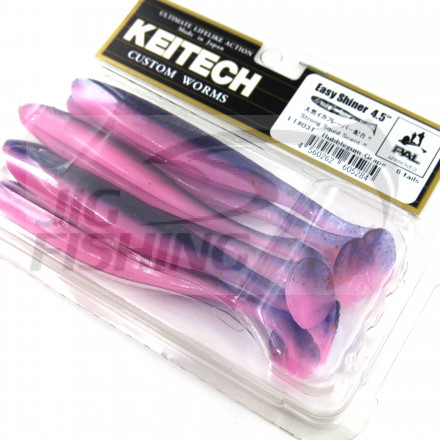 Мягкие приманки Keitech Easy Shiner 4.5&quot; #LT03 Bubblegum Grape