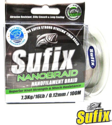 Шнур плетеный Sufix Nano Braid Aqua Camo 100m 0.06mm 3.3kg