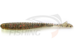 Мягкие приманки Bait Breath Fish Tail Ringer 2&quot; #142 Green Pumpkin Black Red Flake