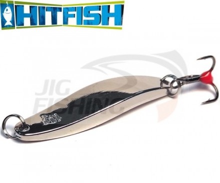 Зимняя блесна HitFish Winter Spoon 7006 40mm #01 Silver