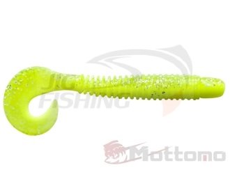 Мягкие приманки Mottomo Longer 3.5&#039;&#039; #Chartreuse Shadow