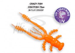 Мягкие приманки Crazy Fish CrayFish 3&quot;  64 Fluo Orange