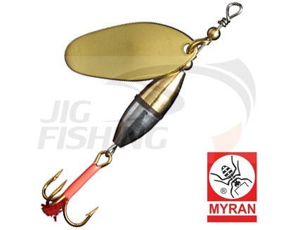 Вращающаяся блесна Myran Agat 7gr #Guld