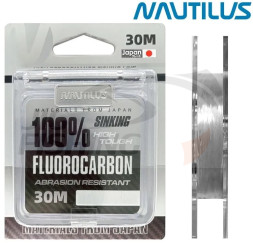 Флюорокарбон Nautilus Fluorocarbon 100% 30m 0.302mm 6.5kg