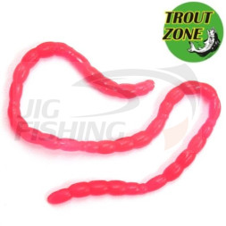 Мягкие приманки Trout Zone Blood Worms (70шт) косичка 10*7 Red
