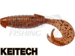 Мягкие приманки Keitech Flapper Grub 4&quot; #EA01 Orange Pepper