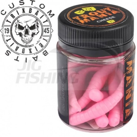 Мягкие приманки Trixbait Trout Mania Fat Worm 3&quot; #003 Pink Cheese
