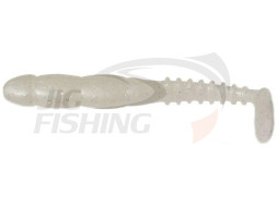 Мягкие приманки Reins Fat Rock Vibe Shad 4&quot; #318 Clear Pearl Silver